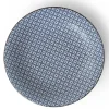 Outlet MIYA Company Blue & White Stitch 11" Plate