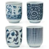 New MIYA Company Blue & White Teacup Set