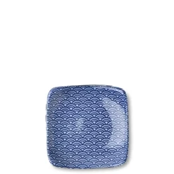 Online MIYA Company Blue & White Waves 3.5" Plate