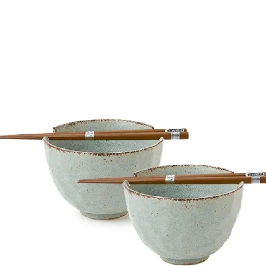 MIYA Company Boulder Gray Bowl Set/2