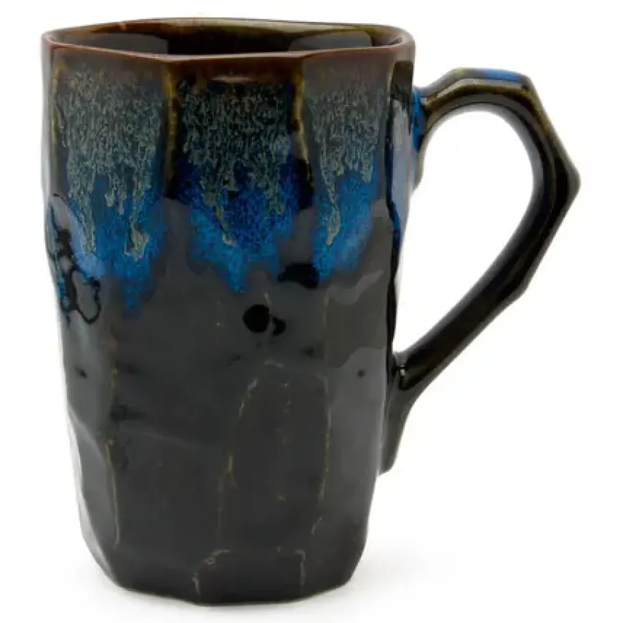 New MIYA Company Boulder Tall Mug - Black & Blue
