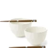 Clearance MIYA Company Boulder White Bowl Set/2