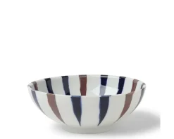 Best MIYA Company Bowl Brown Indigo Spokes 8-3/8"