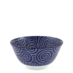 Outlet MIYA Company Bowl Cobalt Cloud Swirls 5.75"