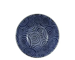 Outlet MIYA Company Bowl Cobalt Cloud Swirls 5.75