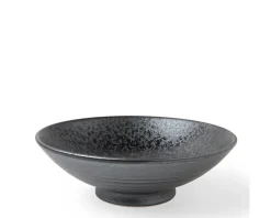 MIYA Company Bowl Serving 9.5" Silver Blue Granite