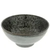 Hot MIYA Company Bowl Silver Blue Granite Design 7-3/4"