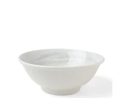 Sale MIYA Company Bowl White Water Swirls 8-1/2"