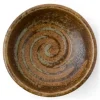 Sale MIYA Company Brown Swirl 3.25" Sauce Dish