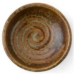 Sale MIYA Company Brown Swirl 3.25" Sauce Dish