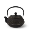 Sale MIYA Company Cast Iron Gold/Black Hobnail Teapot 0.65L