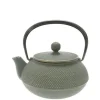 Online MIYA Company Cast Iron Green/Bronze Hobnail Teapot 0.65L