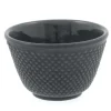 Sale MIYA Company Cast Iron Teacup Black Hobnail
