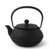Sale MIYA Company Cast Iron Teapot Black Honeycomb 0.9L