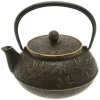 New MIYA Company Cast Iron Teapot Black Maple