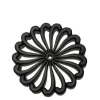 Clearance MIYA Company Cast Iron Trivet Mum Black 8.25"