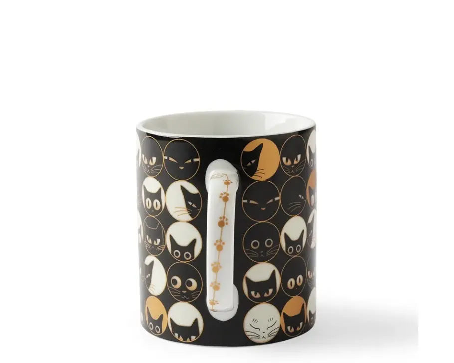 Sale MIYA Company Cat Eyes 8 Oz. Mug - Black