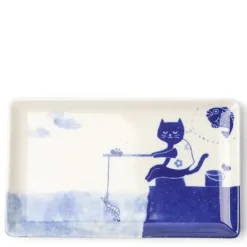 Outlet MIYA Company Cat Gone Fishing Plate