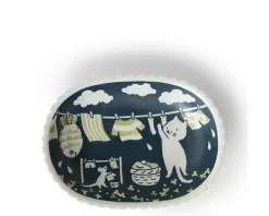 Outlet MIYA Company Cat Life Oval Plate