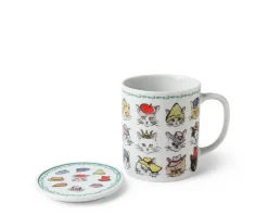Hot MIYA Company Cats In Hats Mug With Lid