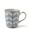 Clearance MIYA Company Celadon Chevron 8 Oz. Mug