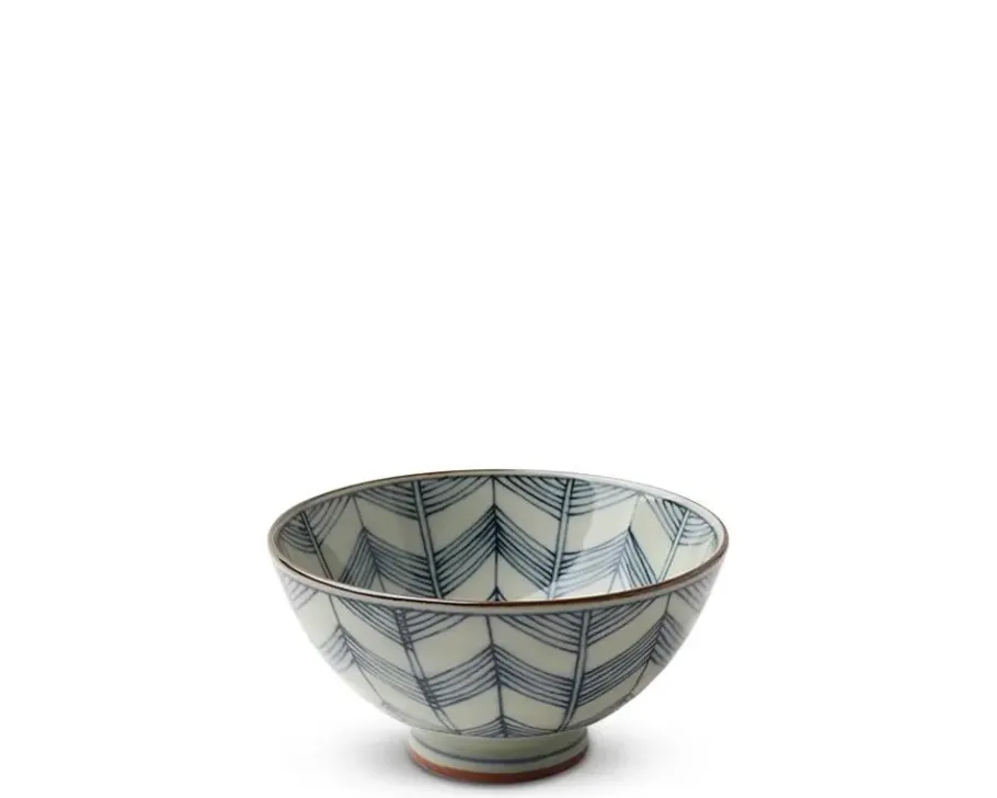 Sale MIYA Company Celadon Chevron 4.5" Rice Bowl
