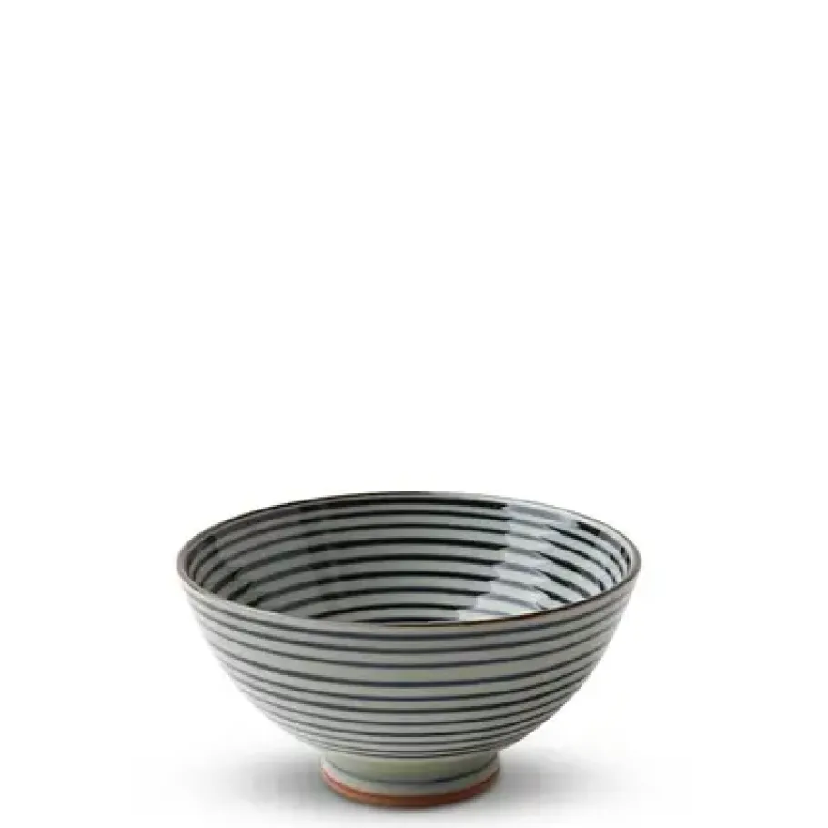 New MIYA Company Celadon Stripes 4.5" Rice Bowl