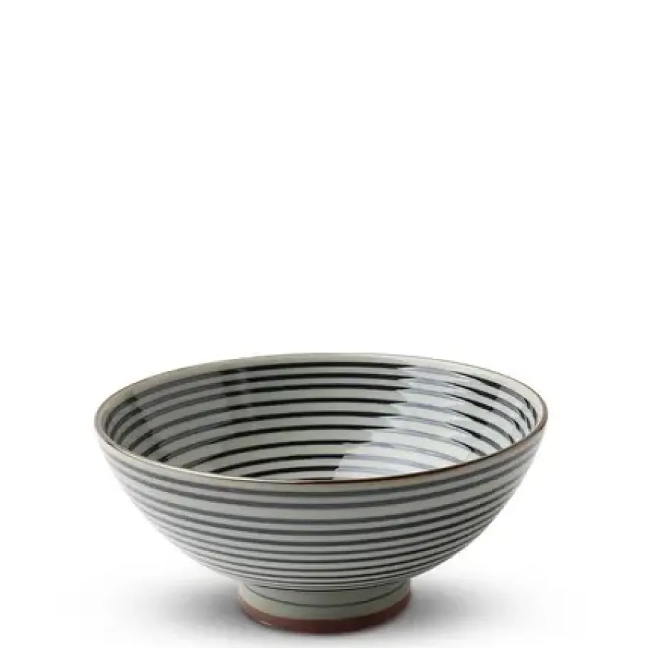 Hot MIYA Company Celadon Stripes 5.5" Rice Bowl