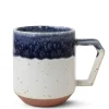 Hot MIYA Company Chips 12 Oz. Mug Navy Drip Glaze