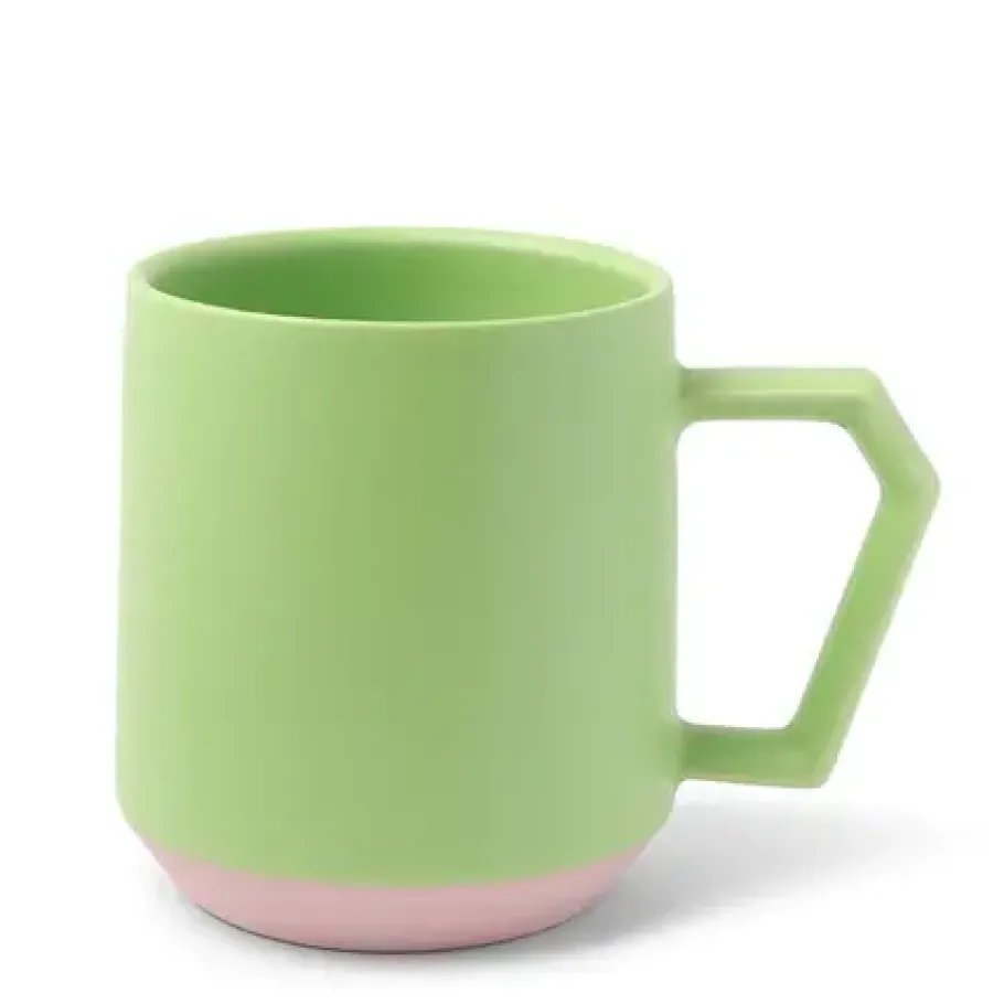 Online MIYA Company Chips 12 Oz. Mug Pastel Green