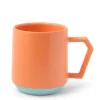 New MIYA Company Chips 12 Oz. Mug Pastel Orange