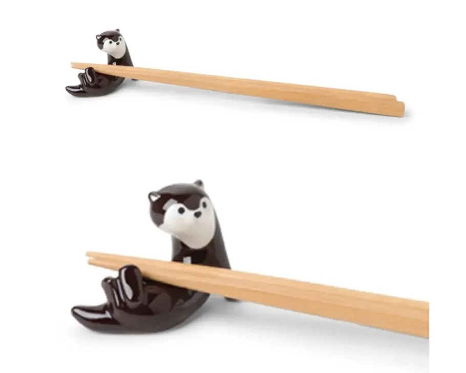 Sale MIYA Company Chopstick Rest Otter Dark Brown