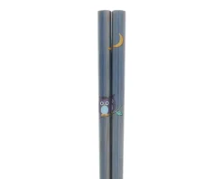 Best MIYA Company Chopsticks Owl Blue/Purple