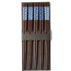 Hot MIYA Company Chopsticks Set Wood Aizome Patterns