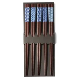 Hot MIYA Company Chopsticks Set Wood Aizome Patterns
