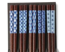 Hot MIYA Company Chopsticks Set Wood Aizome Patterns