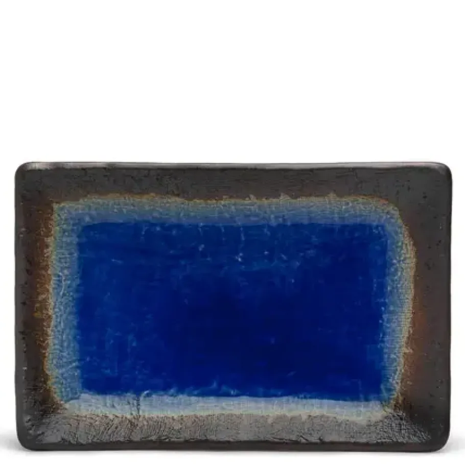 Hot MIYA Company Cobalt Blue 8.75" X 5.5" Plate