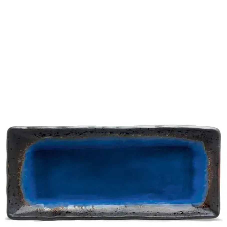 Hot MIYA Company Cobalt Blue 11.5" X 5" Plate