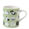 Sale MIYA Company Cozy Cats 8 Oz. Mug - Green