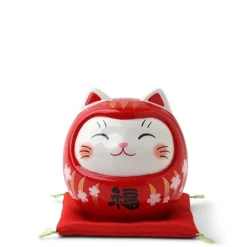 Hot MIYA Company Daruma Fortune Cat Bank 3.75"