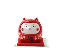 Hot MIYA Company Daruma Fortune Cat Bank 3.75"