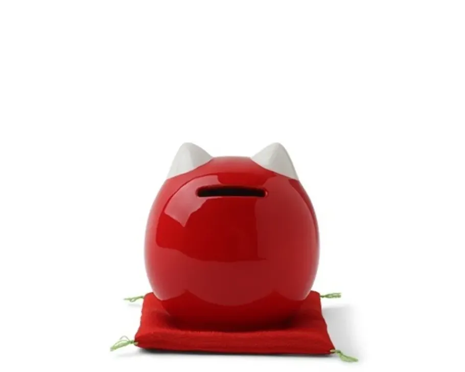 Hot MIYA Company Daruma Fortune Cat Bank 3.75"