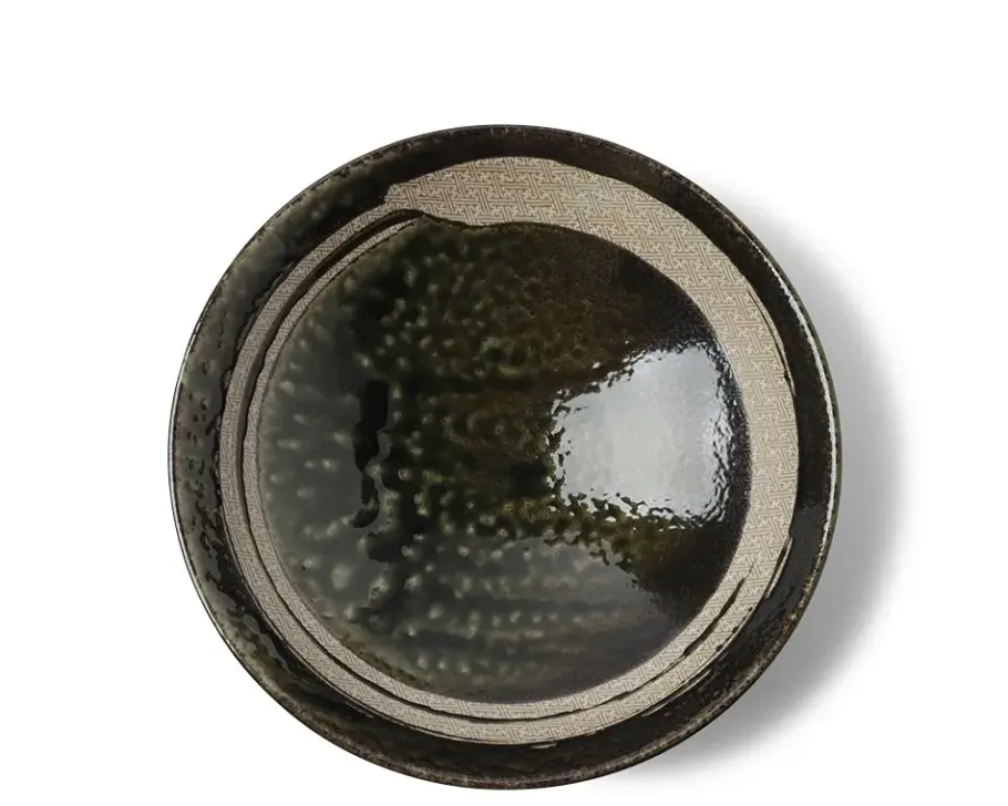 New MIYA Company Enso Dark Green Serving Bowl