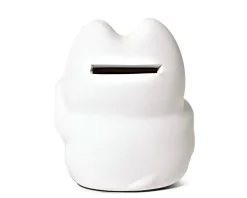 New MIYA Company Feng Shui Fortune Cat Bank - White