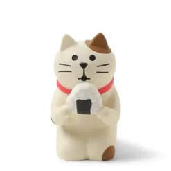 New MIYA Company Figurine Cat With Omusubi