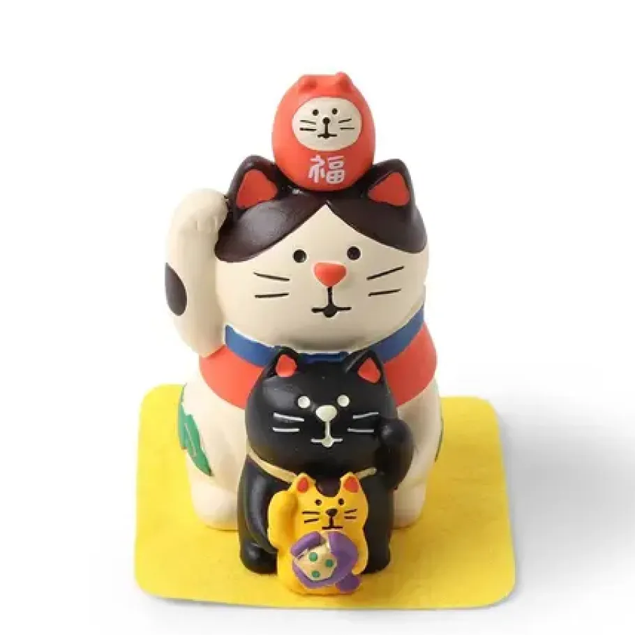 Outlet MIYA Company Figurine Fortune Cat Stack
