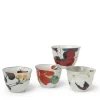 Outlet MIYA Company Floral Fall 7 Oz. Teacup Set