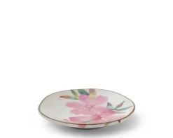 Clearance MIYA Company Floral Mini Plate Pink