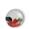 New MIYA Company Floral Mini Plate Red