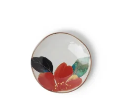 New MIYA Company Floral Mini Plate Red